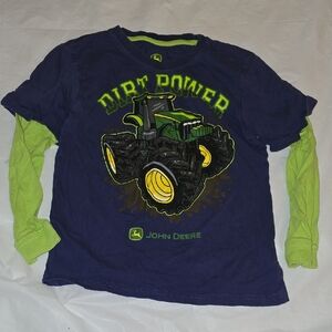 John Deere Boys Tractor Graphic Long Sleeved Shirt 7